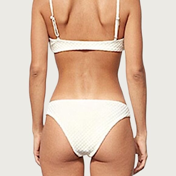 MARA HOFFMAN NWT Kay bikini bottom in Cream Size M - Picture 5 of 6